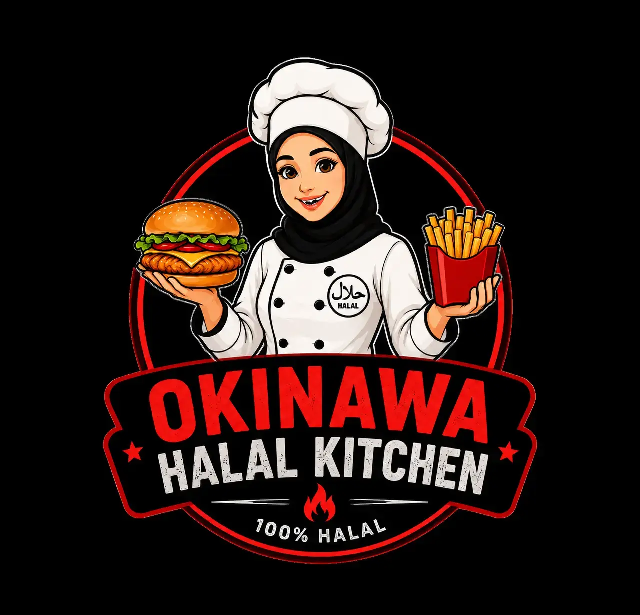 Okinawa Halal Kitchen Logo
